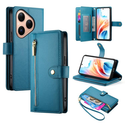 Nine Card-slot Zipper Wallet Bag Leather Phone Case, For Huawei Enjoy 90 / Enjoy 90 Plus / nova Y74, For Huawei Pura 80 Ultra 5G, For Huawei Pura 80 Pro 5G / Pura 80 Pro+ 5G, For Huawei Pura 80 5G