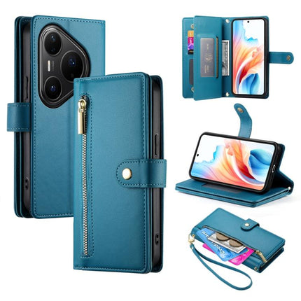 Nine Card-slot Zipper Wallet Bag Leather Phone Case, For Huawei Enjoy 90 / Enjoy 90 Plus / nova Y74, For Huawei Pura 80 Ultra 5G, For Huawei Pura 80 Pro 5G / Pura 80 Pro+ 5G, For Huawei Pura 80 5G