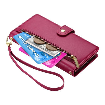 Nine Card-slot Zipper Wallet Bag Leather Phone Case, For Huawei Enjoy 90 / Enjoy 90 Plus / nova Y74, For Huawei Pura 80 Ultra 5G, For Huawei Pura 80 Pro 5G / Pura 80 Pro+ 5G, For Huawei Pura 80 5G