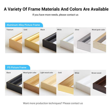 Watercolor Decorative Painting with PS Frame Print On Your Demand, 15x20cm, 20x20cm, 30x30cm, 40x40cm, 50x50cm, 60x60cm, 70x70cm, 80x80cm, 90x90cm