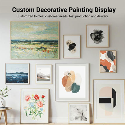 Watercolor Decorative Painting with PS Frame Print On Your Demand, 15x20cm, 20x20cm, 30x30cm, 40x40cm, 50x50cm, 60x60cm, 70x70cm, 80x80cm, 90x90cm