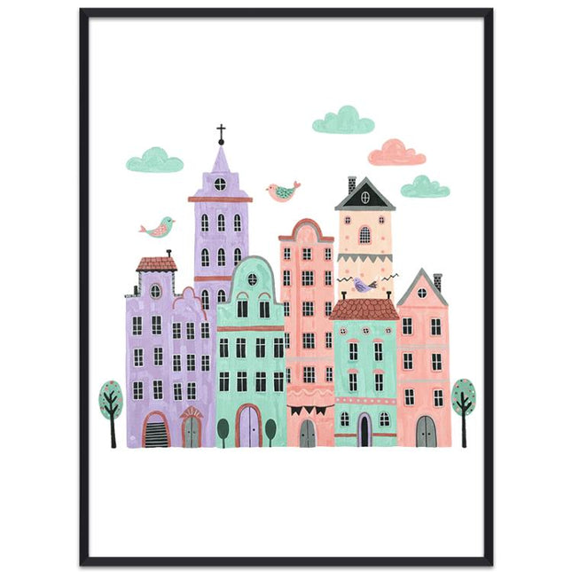 Castle Decorative Painting with PS Frame Print On Your Demand, 15x20cm, 20x20cm, 30x30cm, 40x40cm, 50x50cm, 60x60cm, 70x70cm, 80x80cm, 90x90cm