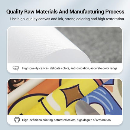 Graffiti Decorative Painting with PS Frame Print On Your Demand, 15x20cm, 20x20cm, 30x30cm, 40x40cm, 50x50cm, 60x60cm, 70x70cm, 80x80cm, 90x90cm