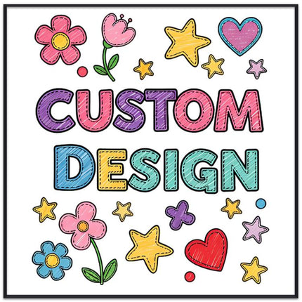 Child Drawing Decorative Painting with PS Frame Print On Your Demand, 15x20cm, 20x20cm, 30x30cm, 40x40cm, 50x50cm, 60x60cm, 70x70cm, 80x80cm, 90x90cm