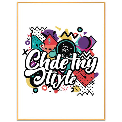 Graffiti Decorative Painting with Aluminum Alloy Frame Print On Your Demand, 15x20cm, 20x20cm, 30x30cm, 40x40cm, 50x50cm, 60x60cm, 70x70cm, 80x80cm, 90x90cm