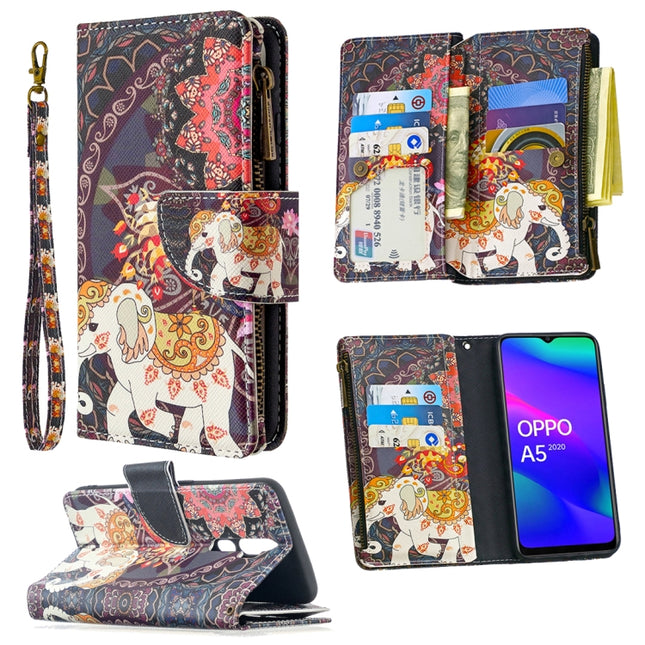Colored Drawing Pattern Zipper Horizontal Flip Leather Case with Holder & Card Slots & Wallet, For OPPO A5 (2020), For OPPO A31 (2020), For OPPO Find X2 Neo / OPPO Reno 3 Pro