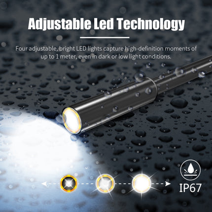 8mm 1080P IP68 Waterproof 4.3 inch Screen Single Camera Digital Endoscope, 7m, 5m, 2m