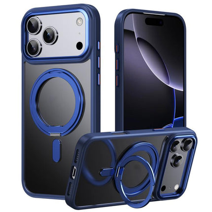 Frosted 360 Degree MagSafe Magnetic Holder Phone Case, For iPhone 17 Pro Max, For iPhone 17 Pro, For iPhone 17, For iPhone Air