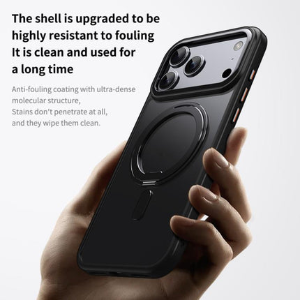Frosted 360 Degree MagSafe Magnetic Holder Phone Case, For iPhone 17 Pro Max, For iPhone 17 Pro, For iPhone 17, For iPhone Air