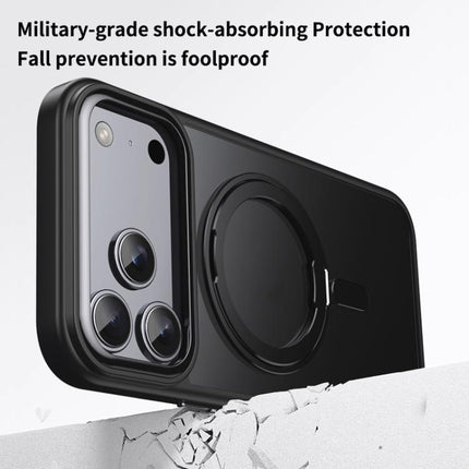 Frosted 360 Degree MagSafe Magnetic Holder Phone Case, For iPhone 18 Pro, For iPhone 18 Pro Max, For iPhone 17e / 16e