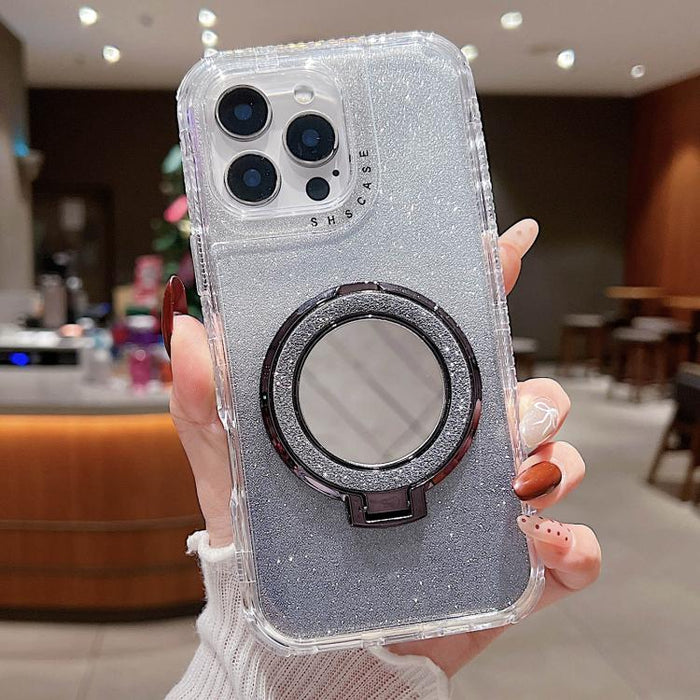 Mirror Holder Glitterr MagSafe Phone Case, For iPhone 12 Pro Max, For iPhone 12 Pro, For iPhone 11 Pro Max, For iPhone 11