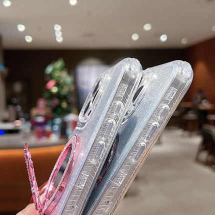 Mirror Butterfly Holder Glitterr MagSafe Phone Case, For iPhone 15 Pro Max, For iPhone 15 Pro, For iPhone 15 Plus, For iPhone 15