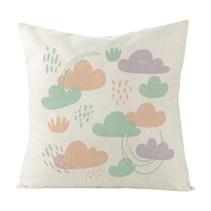 Clouds Printed Sofa Pillow Case No Core Print On Your Demand, 35x35cm, 40x40cm, 45x45cm