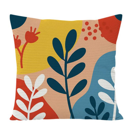Colorful Branches Printed Sofa Pillow Case No Core Print On Your Demand, 35x35cm, 40x40cm, 45x45cm