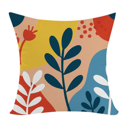 Colorful Branches Printed Sofa Pillow Case No Core Print On Your Demand, 50x50cm, 60x60cm