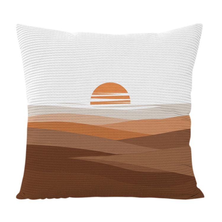 Sunset Printed Sofa Pillow With Core Print On Your Demand, 35x35cm, 40x40cm, 45x45cm