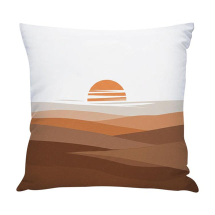 Sunset Printed Sofa Pillow With Core Print On Your Demand, 35x35cm, 40x40cm, 45x45cm