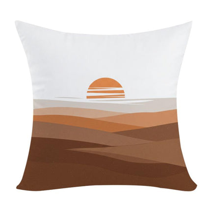 Sunset Printed Sofa Pillow With Core Print On Your Demand, 50x50cm, 60x60cm
