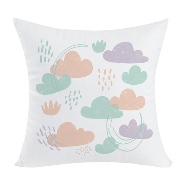 Clouds Printed Sofa Pillow With Core Print On Your Demand, 35x35cm, 40x40cm, 45x45cm