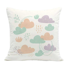 Clouds Printed Sofa Pillow With Core Print On Your Demand, 50x50cm, 60x60cm
