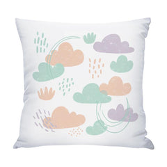 Clouds Printed Sofa Pillow With Core Print On Your Demand, 50x50cm, 60x60cm