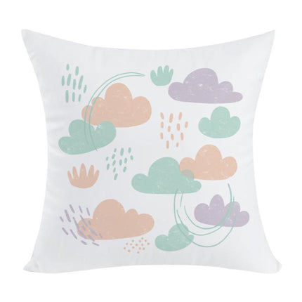 Clouds Printed Sofa Pillow With Core Print On Your Demand, 50x50cm, 60x60cm