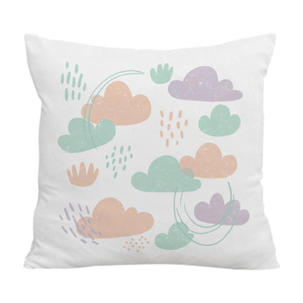Clouds Printed Sofa Pillow With Core Print On Your Demand, 50x50cm, 60x60cm
