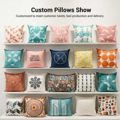 Clouds Printed Sofa Pillow With Core Print On Your Demand, 50x50cm, 60x60cm