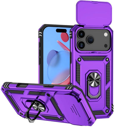 Sliding Camshield Holder Phone Case, For iPhone 17e / 16e, For iPhone 17 Pro Max, For iPhone 17 Pro