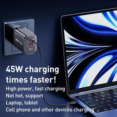 REMAX U2-AC 67W USB and Type-C GaN Digital Display Fast Charger, EU Plug, UK Plug