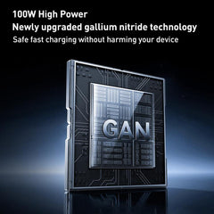 REMAX U2-AC 100W USB and Dual Type-C GaN Digital Display Fast Charger, EU Plug, UK Plug