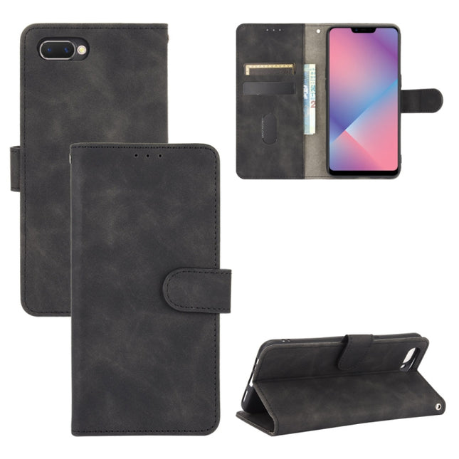 Solid Color Skin Feel Magnetic Buckle Horizontal Flip Calf Texture PU Leather Case with Holder & Card Slots & Wallet, For OPPO A5(AX5) / A3s / A12e, For OPPO A7(AX7) / A5s / AX5s / A12, For OPPO A8 / A31 (2020), For OPPO A9 (2020) / A11 / A11X / A5 (2020)