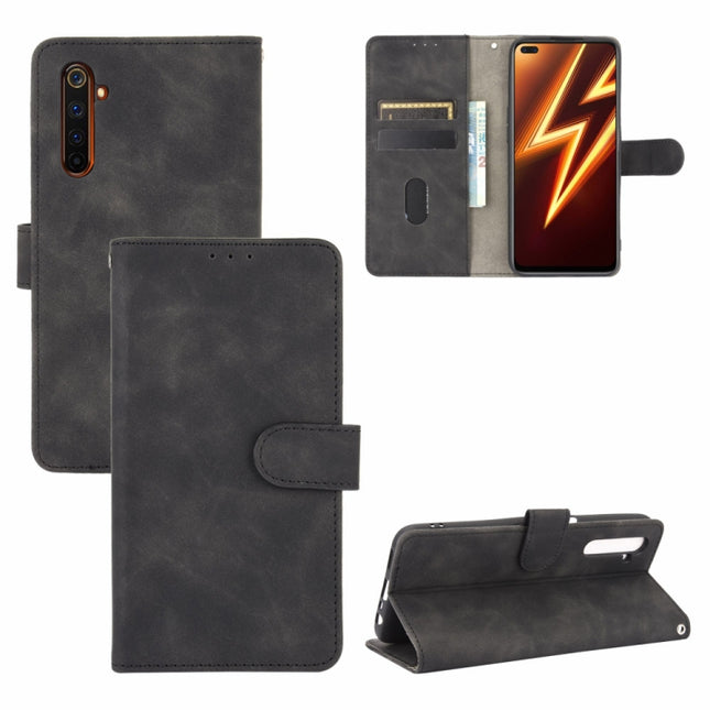 Solid Color Skin Feel Magnetic Buckle Horizontal Flip Calf Texture PU Leather Case with Holder & Card Slots & Wallet, For OPPO Realme 6 Pro, For OPPO Realme 6, For OPPO Realme C11, For OPPO Realme C15