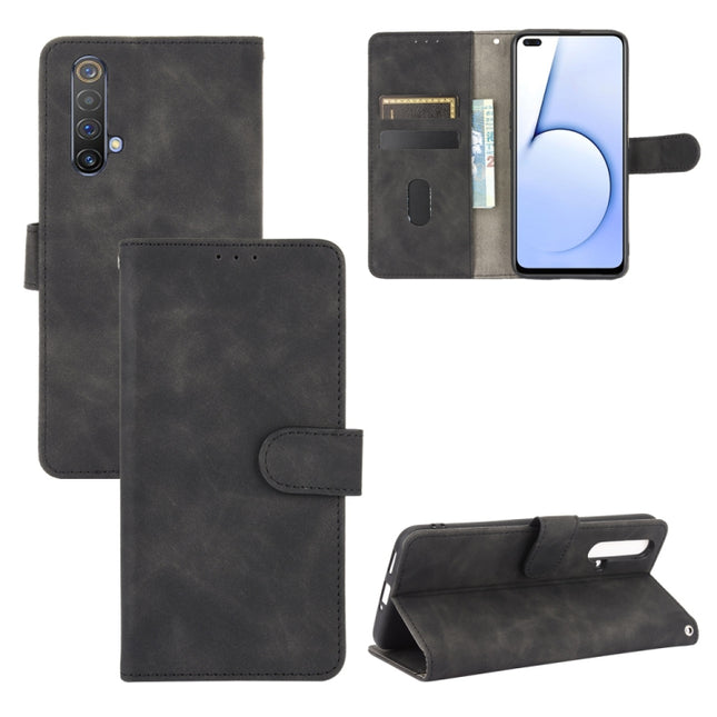 Solid Color Skin Feel Magnetic Buckle Horizontal Flip Calf Texture PU Leather Case with Holder & Card Slots & Wallet, For OPPO Realme X50 Pro / X50 Pro 5G, For OPPO Realme X50 / X50 5G, For OPPO Realme XT / X2 / K5, For OPPO Reno2 Z / F