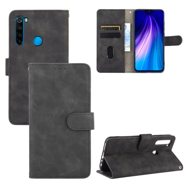 Solid Color Skin Feel Magnetic Buckle Horizontal Flip Calf Texture PU Leather Case with Holder & Card Slots & Wallet, For Xiaomi Redmi Note 8 Pro, For Xiaomi Redmi Note 8, For Xiaomi Redmi Note 9, For Xiaomi Redmi Note 9S
