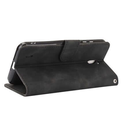 Solid Color Skin Feel Magnetic Buckle Horizontal Flip Calf Texture PU Leather Case with Holder & Card Slots & Wallet, For Nokia C2