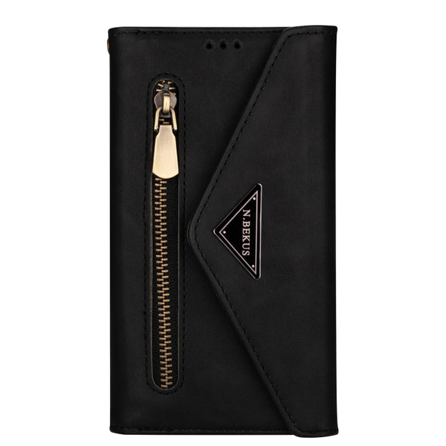 Skin Feel Zipper Horizontal Flip Leather Case with Holder & Card Slots & Photo Frame & Lanyard & Long Rope, For Huawei P20 Pro, For Huawei P30, For Huawei P30 Lite, For Huawei P40