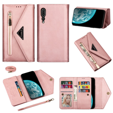Skin Feel Zipper Horizontal Flip Leather Case with Holder & Card Slots & Photo Frame & Lanyard & Long Rope, For Huawei P20 Pro, For Huawei P30, For Huawei P30 Lite, For Huawei P40