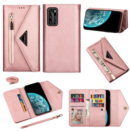 Skin Feel Zipper Horizontal Flip Leather Case with Holder & Card Slots & Photo Frame & Lanyard & Long Rope, For Huawei P20 Pro, For Huawei P30, For Huawei P30 Lite, For Huawei P40