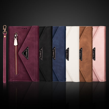 Skin Feel Zipper Horizontal Flip Leather Case with Holder & Card Slots & Photo Frame & Lanyard & Long Rope, For Huawei Mate 20 Lite / Maimang 7