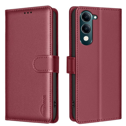 Litchi Texture RFID Anti-theft Leather Phone Case, For vivo Y29S 5G Global, For vivo Y29 4G