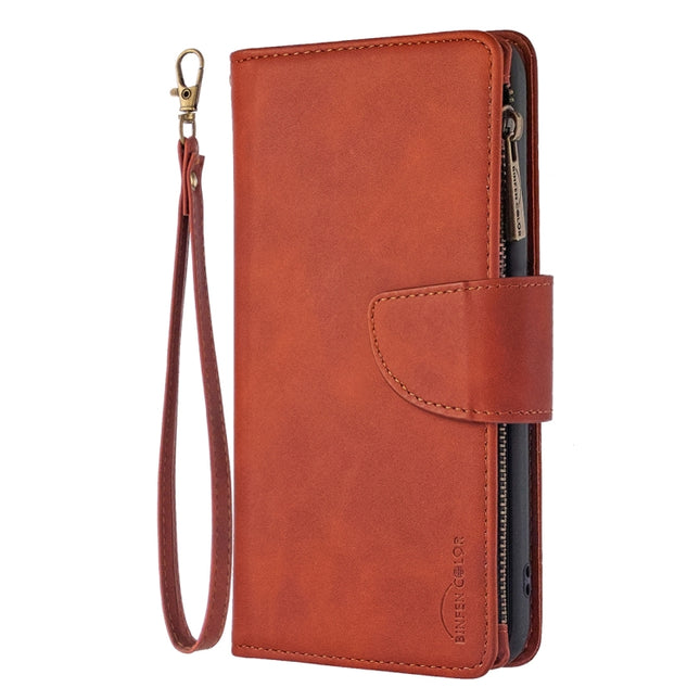 Skin Feel Detachable Magnetic Zipper Horizontal Flip PU Leather Case with Multi-Card Slots & Holder & Wallet & Photo Frame & Lanyard, For iPhone XR, For iPhone 8 Plus, For iPhone 11, For Xiaomi Redmi 9