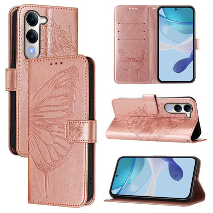 Embossed Butterfly Leather Phone Case, For vivo V50 Global