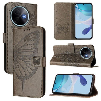 Embossed Butterfly Leather Phone Case, For vivo V50 Global