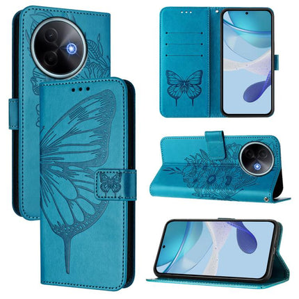 Embossed Butterfly Leather Phone Case, For vivo V50 Global