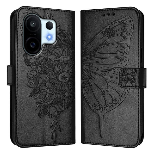 Embossed Butterfly Leather Phone Case, For vivo S30 Pro mini, For vivo S30, For vivo Y39 5G Global