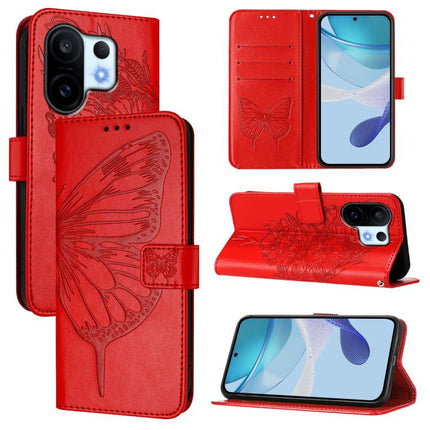 Embossed Butterfly Leather Phone Case, For vivo V50 Lite 5G, For vivo Y29S 5G / Y04 4G Global, For vivo Y29 4G Global