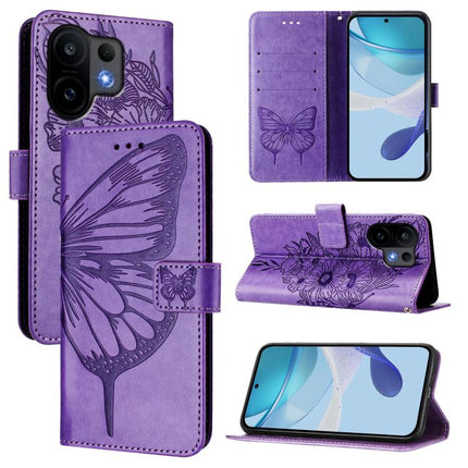 Embossed Butterfly Leather Phone Case, For vivo V50 Lite 5G, For vivo Y29S 5G / Y04 4G Global, For vivo Y29 4G Global