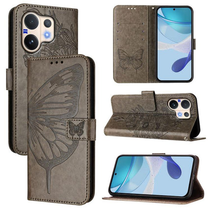 Embossed Butterfly Leather Phone Case, For vivo V50 Lite 5G, For vivo Y29S 5G / Y04 4G Global, For vivo Y29 4G Global