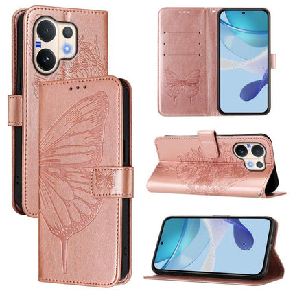 Embossed Butterfly Leather Phone Case, For vivo V50 Lite 5G, For vivo Y29S 5G / Y04 4G Global, For vivo Y29 4G Global